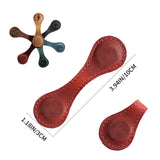 Personalized Magnetic Leather Bookmark with Engraved Monogram Reader