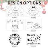 Personalized Christmas Eve Gift Box - Wooden Box with Name