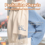 Personalized Embroidered Scarf