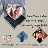 Personalized Photo Tie Patch, Custom Patches, Custom Photo Tie Patch for Wedding