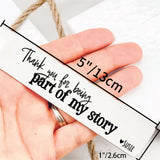Custom Stainless Steel Bookmark for Teacher