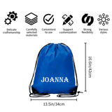Personalized Drawstring Backpack with Custom Name | Durable Customized Party Bag