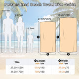 Personalized Beach Towels with Name and Birth Flower  Cartoon Women Oversized Beach Towel  Travel Beach Towel for Women for Swimming Pool Camping Beach  Gifts for Sisters Friends Besties Adult Gift