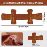 Personalized Magnetic Christian Bookmarks  Custom PU Leather Bookmark with Name & Bible Verses  Catholic Cross Book Marks  Religious Gifts for Women  Students  Teachers  Father  Book Lovers