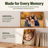 Personalized Photo Puzzle Custom Jigsaw Puzzle from Your Picture 35-1000 Pieces with Gift Box Birthday Gifts for Family Couples Friends Wedding Anniversary Graduation Xmas Gifts