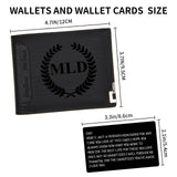 Personalized Mens Wallet, Customized Monogram Wallet for Men, Custom PU Leather Wallet