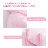 Personalized Baby Robe with Embroidery Name Custom Baby Bath Robe for Girls and Boys with Washcloth or Slippers Gift for Baby Showers Newborn Baby Gifts Birthday Gifts Baby Essentials(0-12 M)