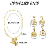Personalized Gold Charm Necklace, Handmade Necklaces, DIY Ruby Charm Necklace