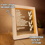 Personalized Hand-Written Letter Night Light