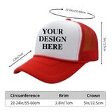 Custom Trucker Hat, Personalized Text Logo Unisex Trucker Cap