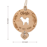 Personalized Dog Silhouette Christmas Ornament