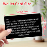 Personalized Wallet Card, Wallet Card for Dad, Father's Day Gift from Son or Daughter