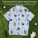 Personalized Golf Polo Shirt Custom Face