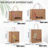 Personalized Tote Bag for Women-Customize Birth Flower Handbag