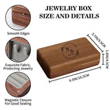 Personalized Wooden Jewelry Box, Travel Jewelry Case, Large Storage, Ring Compartments, Built in Necklace Hooks