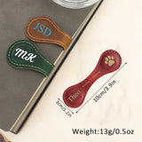 Personalized PU Leather Magnetic Bookmark