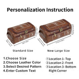 Personalized Men's Leather Toiletry Bag
