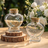 Personalized Glass Honeymoon Memory Keepsake Sand Jar with Name and Date Wedding Vacation Gift for Couples Bride Groom Newlyweds