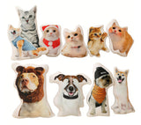 Custom Pet Pillow with Photo Double-Side Printing Pillow 3D Printing Shaped Pillow Stuffed Plush Toy Pillow Back to School Gift Pet Lover Gift Pet Memorial Gift Birthday Gift Bedding Pillow