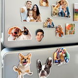Custom Magnets for Fridge Personalized Acrylic Shaped Refrigerator Magnet with Photo Pet Portrait Waterproof Fridge Decal Home Decoration