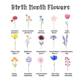 Custom Birth Flower Canvas Painting