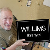 Personalized Metal Retro Sign