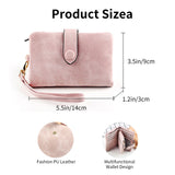 Personalized Leather Wallet, Custom Birth Flower Wallet