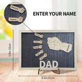 Personalized Dad Fists Wood Sign&nbsp