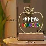 Personalized Teacher Acrylic Night Light