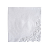Personalized Flower Embroidered Handkerchief | Customized Cotton Hankies for Women