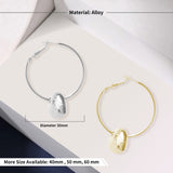 Personalized Heart Hoop Earrings