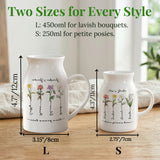 Personalized Grandma's Garden Vase Custom Birth Flower and Name Ceramic Family Vase Housewarming New Home Decor Gifts for Grandma Nana Nanny Mom Birthday Xmas Gifts