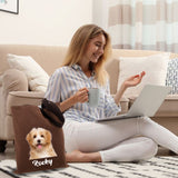 Personalized Pet Tote Bag, Customized Tote Bag, Personalized Zippered Bag for Women