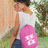 Personalized Drawstring Backpack with Custom Name | Durable Customized Party Bag
