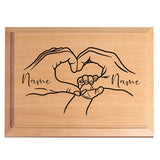 Personalized Wood Plaque, Wooden Wall Valentines Day Decor