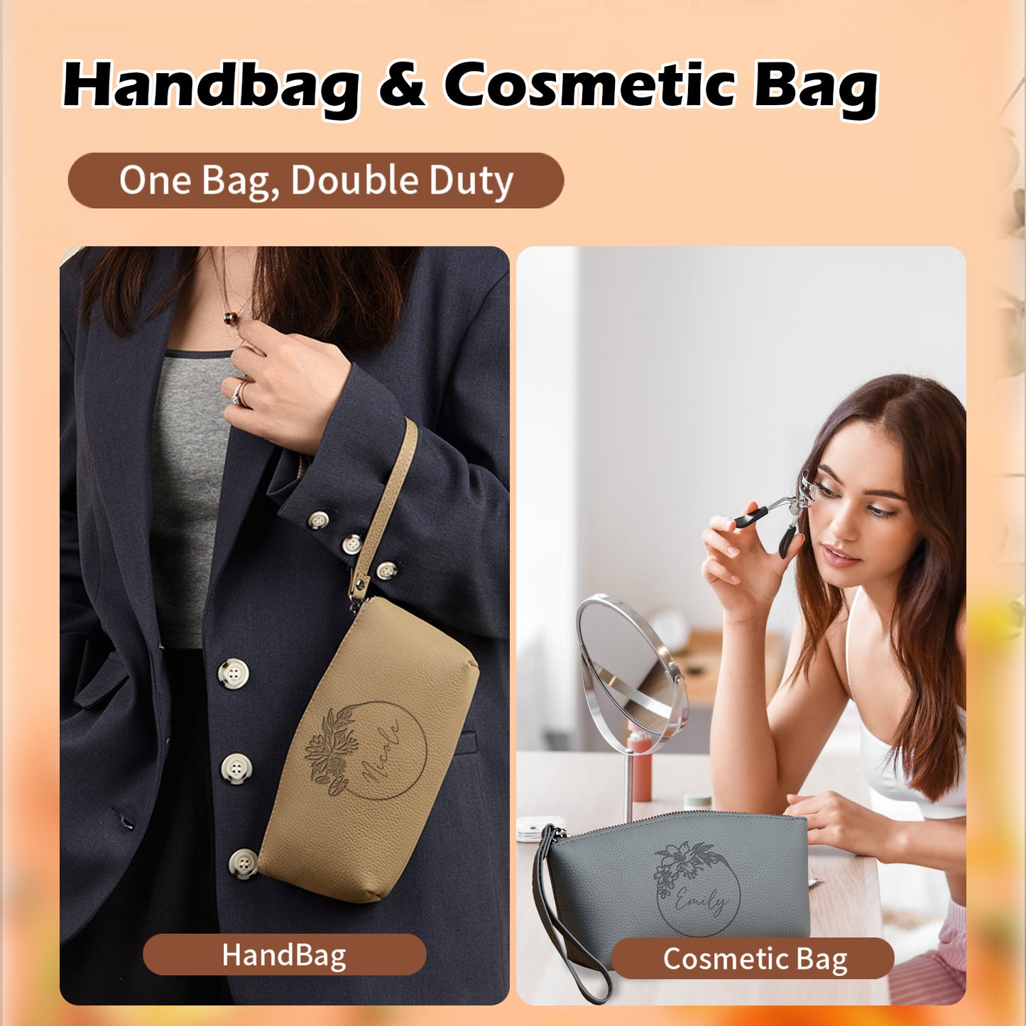 Personalized Cosmetic Bag for Women