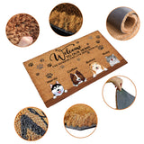 Personalized Pet Doormat, Customised Dog Floor Mat