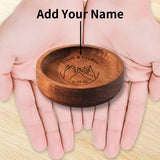 Personalized Initials Ring Dish, Wooden Ring Tray, Anniversary Birthday Gift for Husband
