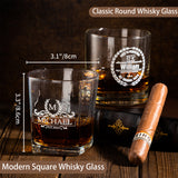 Personalized Whiskey Glass Gift for Men