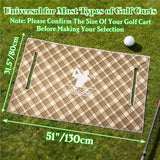 Personalized Golf Cart Seat Cover With Name