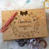 Personalized Christmas Eve Gift Box - Wooden Box with Name