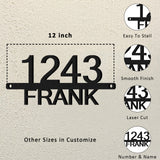 Personalized Metal House Numbers, Custom Address Sign for Outside