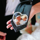 Personalized Photo Tie Patch, Custom Patches, Custom Photo Tie Patch for Wedding