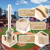Personalized Wooden Championship Ring Stand