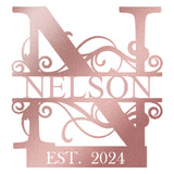 Custom Metal Name Sign | Metal Wall Art | Last Name Sign