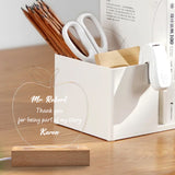 Personalized Acrylic Night Lamp, Apple Shape Teacher Gifts