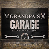Custom Garage Sign, Personalized Workshop Sign