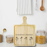 Personalized Birth Flower Cheese Board
