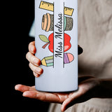 Personalized Teacher Tumbler, Teacher Appreciation Cup, Gifts for Teachers Women