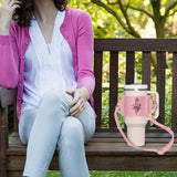 Personalized Water Bottle Holder with Strap, Custom PU Leather Water Bottle Holder